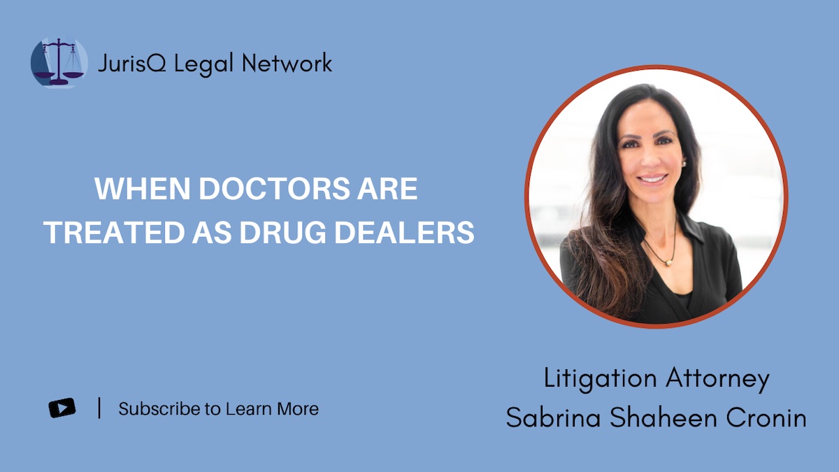 Michael Levitis with Sabrina Shaheen Cronin. When Doctors are Treated as Drug Dealers.