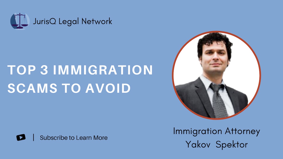Michael Levitis with Yakov. Top 3 Immigration Scams.
