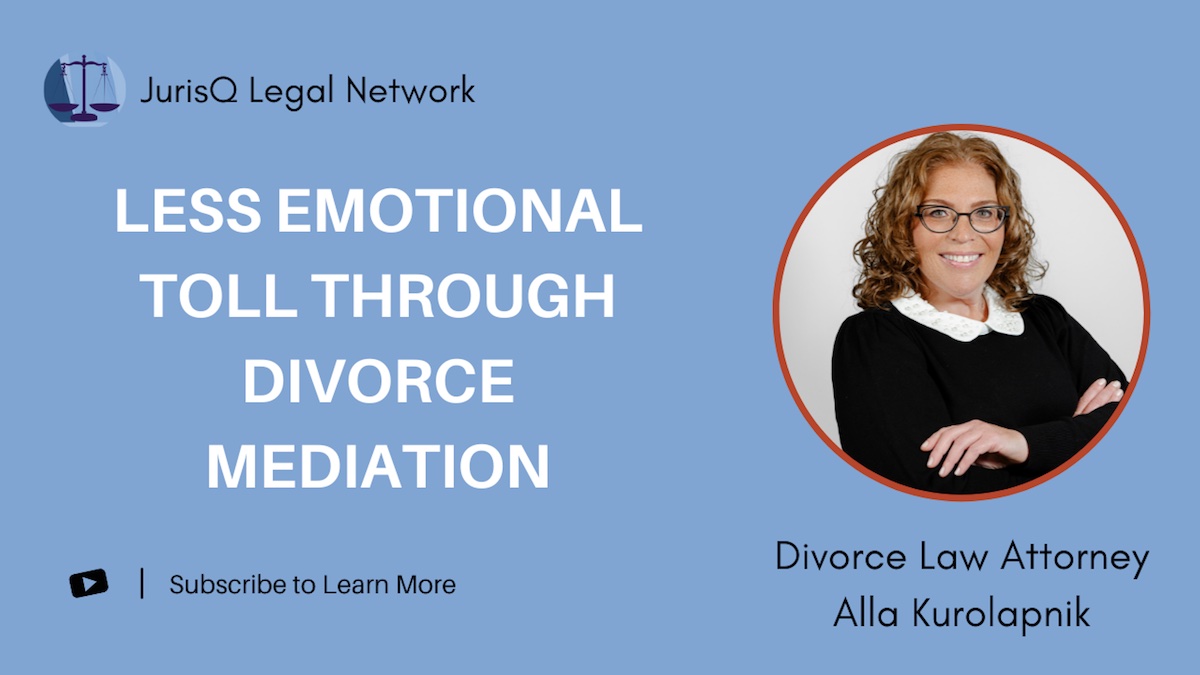 How to lessen the emotional toll through divorce mediation