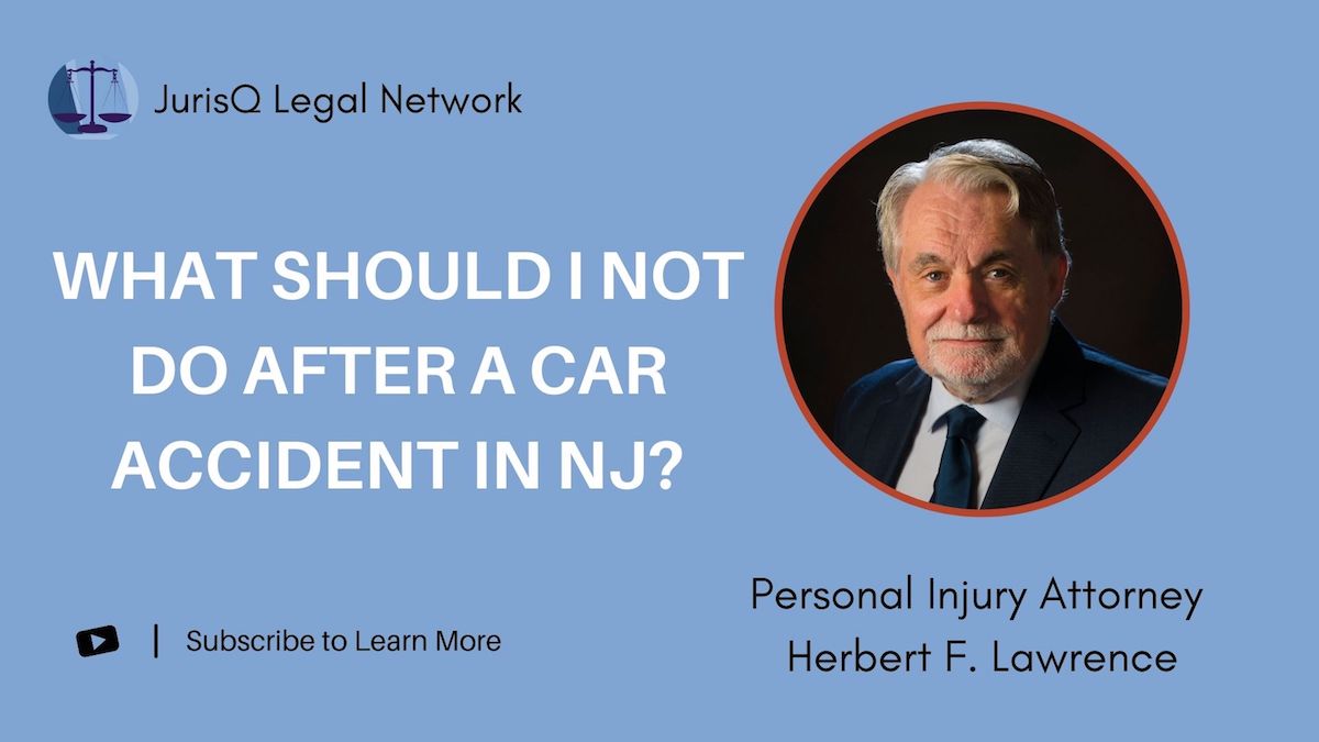 What Should I NOT Do After A Car Accident In NJ?